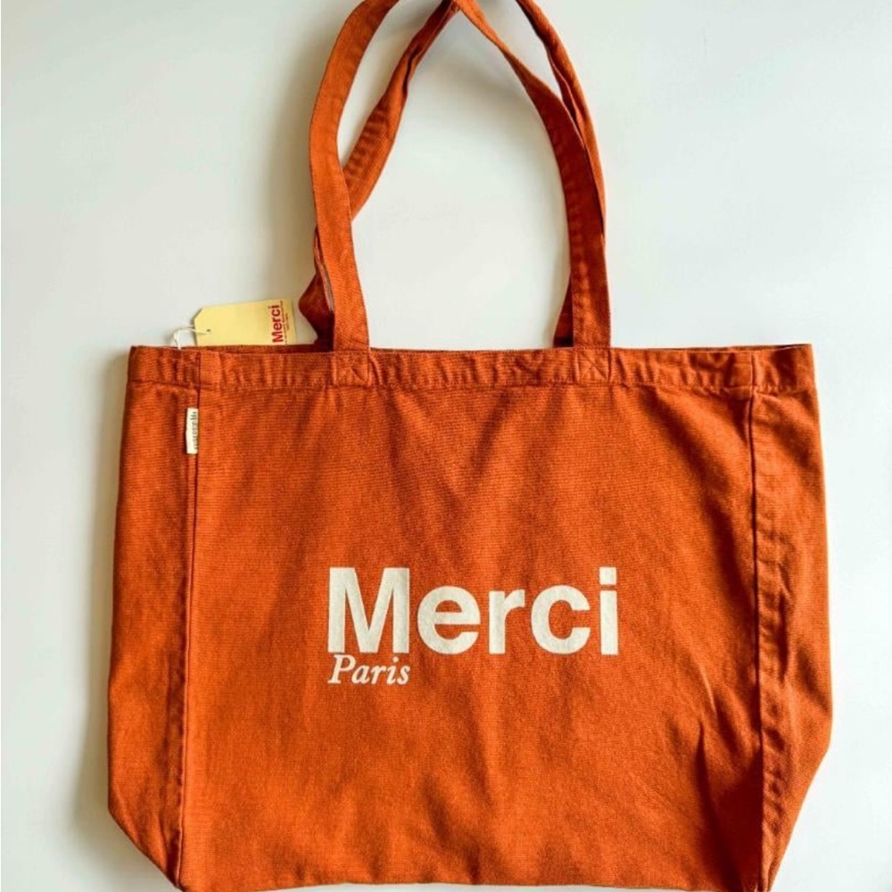 Vintage-vibes Orange Merci Paris Hobo Bag